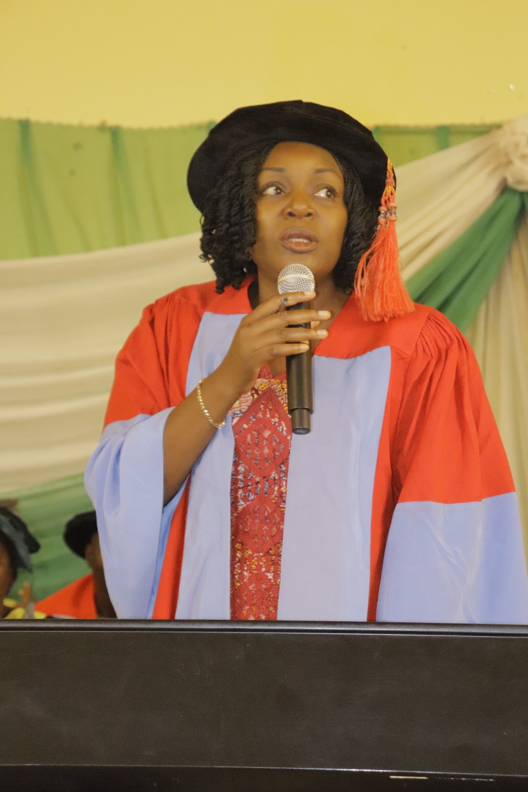 Miss Timbyen Rindap, representative of the Registrar of the University of Jos